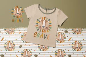 Bügelbild "Jungle King Collection" Brave Set