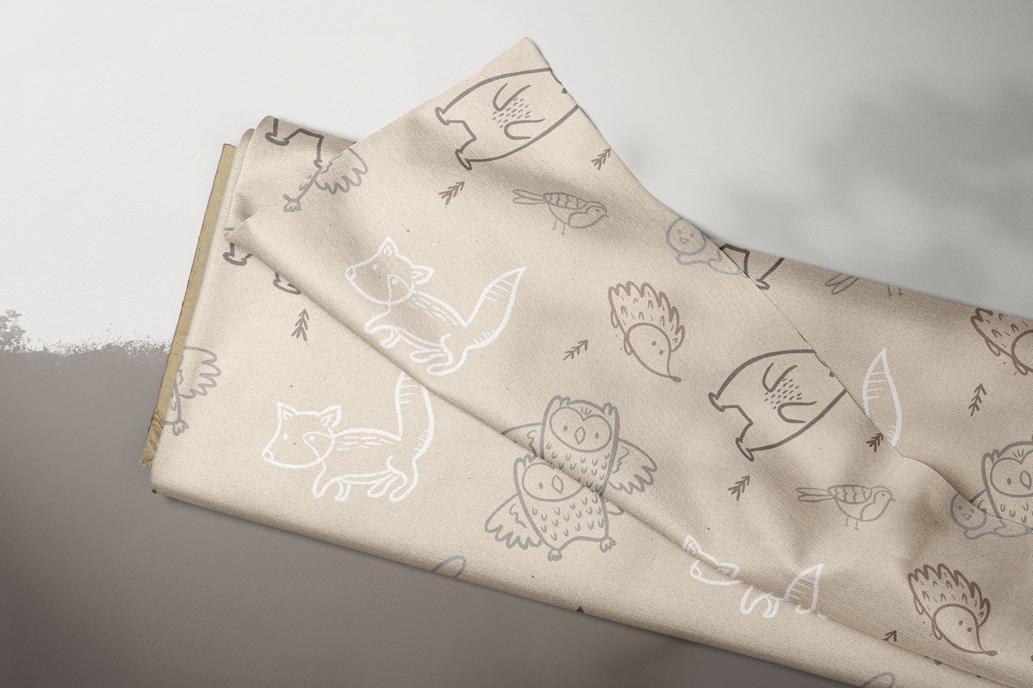 Supersoft Premium BIO French Terry "Little Autumn Buddies" 0,5 m