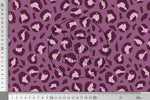 Lade das Bild in den Galerie-Viewer, Supersoft Premium BIO French Terry "Leopard Love" plum 0,5 m
