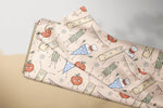 Lade das Bild in den Galerie-Viewer, Supersoft Premium BIO Jersey "Hurra Schule" Neutral 0,5 m
