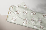 Lade das Bild in den Galerie-Viewer, Supersoft Premium BIO French Terry "Schneehäschen" klein 0,5 m
