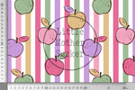 Lade das Bild in den Galerie-Viewer, Supersoft Premium BIO French Terry "Sweet Apple Sketch" klein 0,5 m
