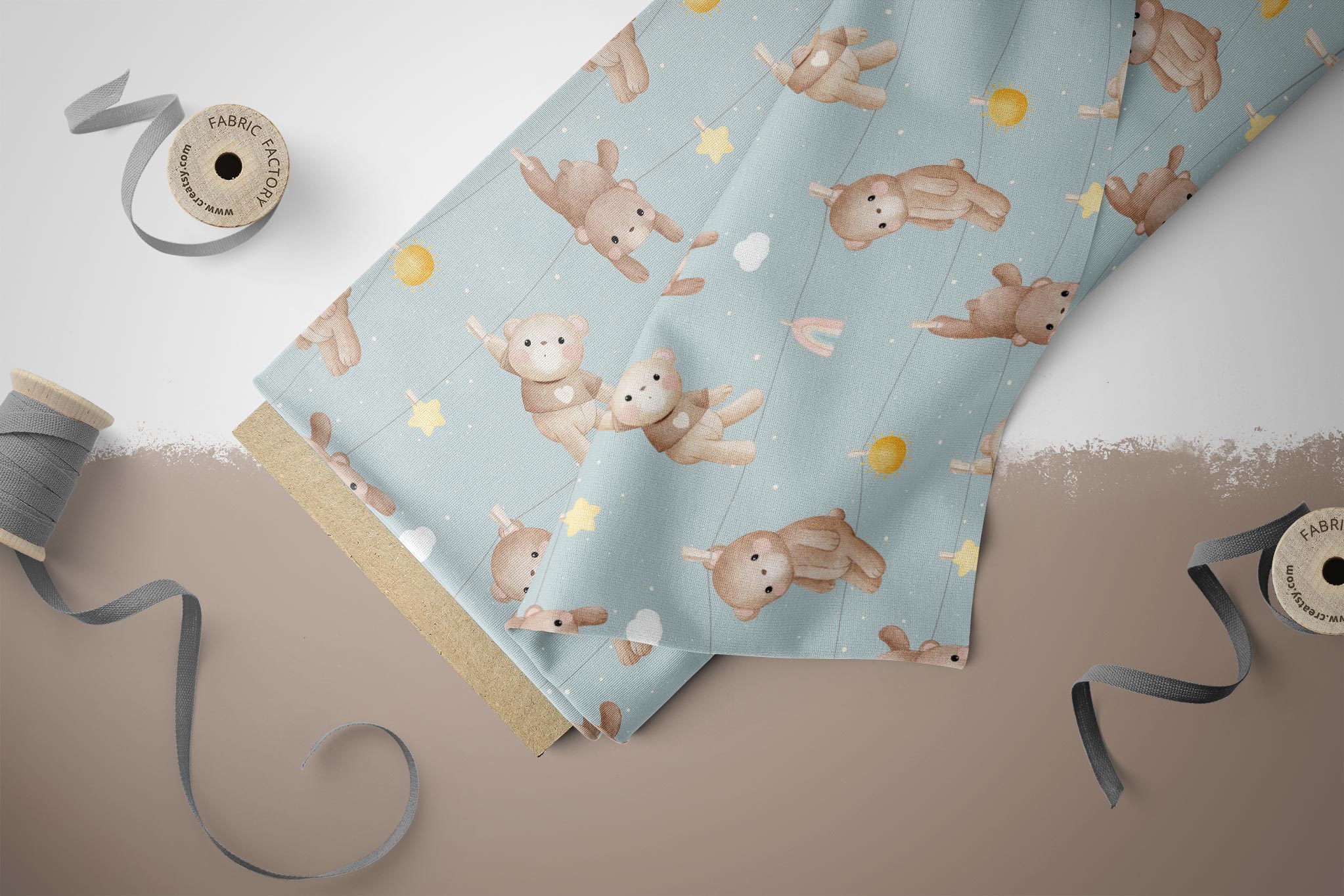 Design "Laundry Day" Teddy COLLECTION 0,5 m