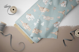 BIO Baumwoll Webware "Laundry Day" Bunny COLLECTION 0,5 m Lager