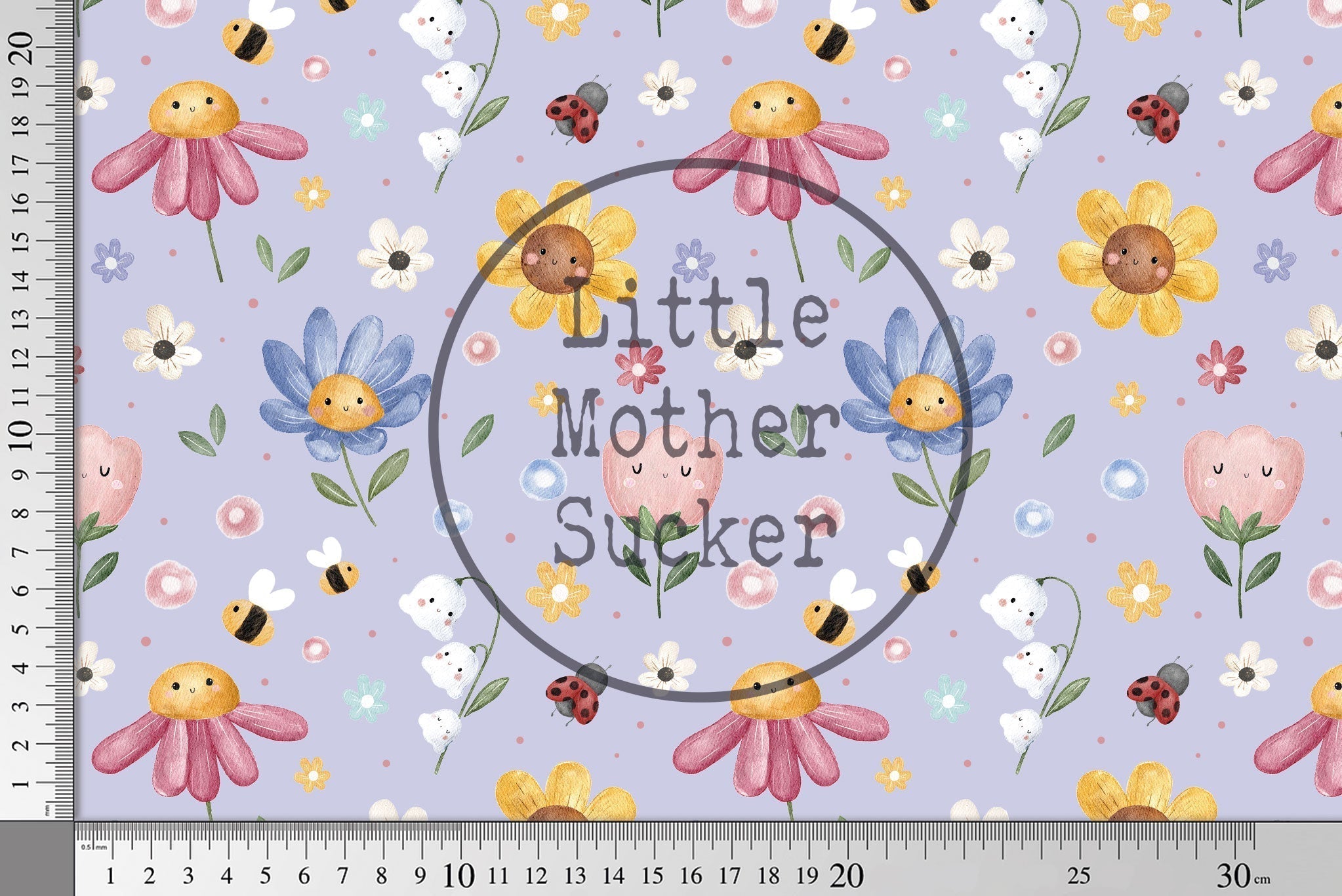 Softshell Classic "Sweet Flowers" Lavender 0,5 m Lager