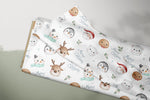 Lade das Bild in den Galerie-Viewer, Supersoft Premium BIO French Terry "Winter Friends" Merry Christmas 0,5 m
