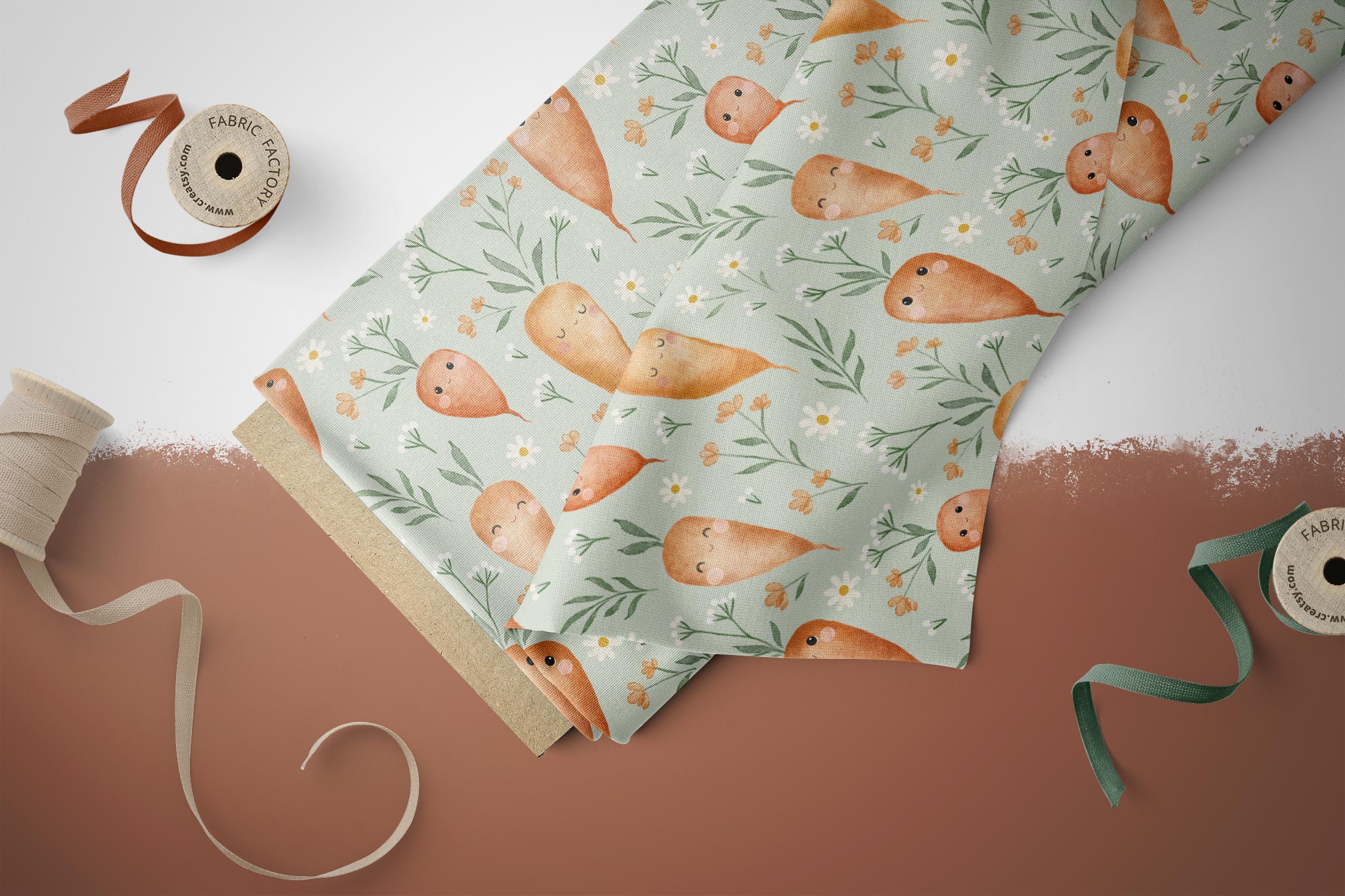Design "Cute Carrots" COLLECTION 0,5 m
