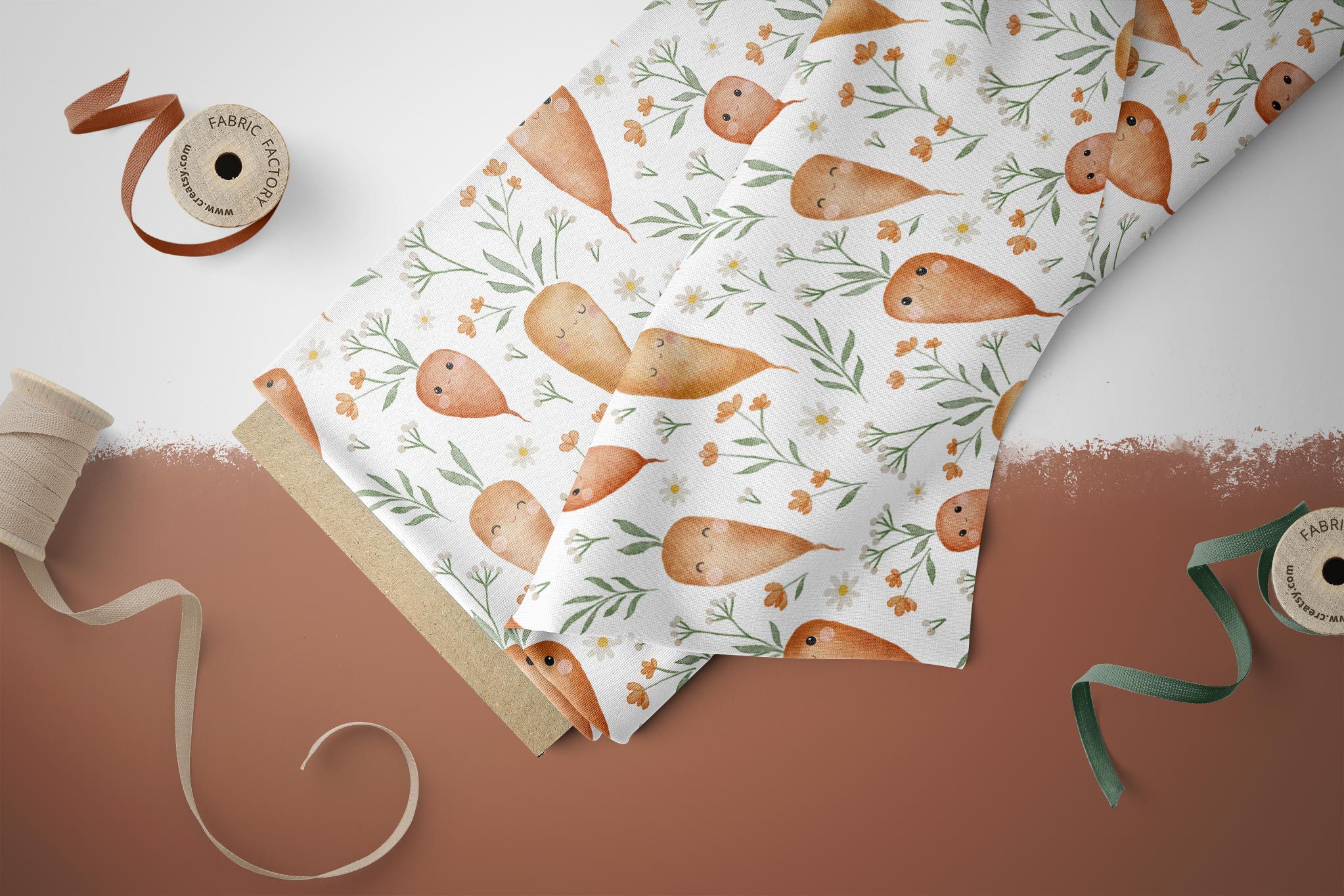Design "Cute Carrots" COLLECTION 0,5 m