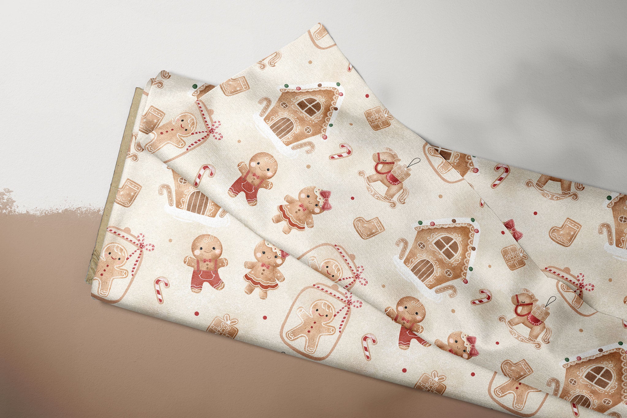 Supersoft Premium BIO French Terry "Gingy Land" groß 0,5 m