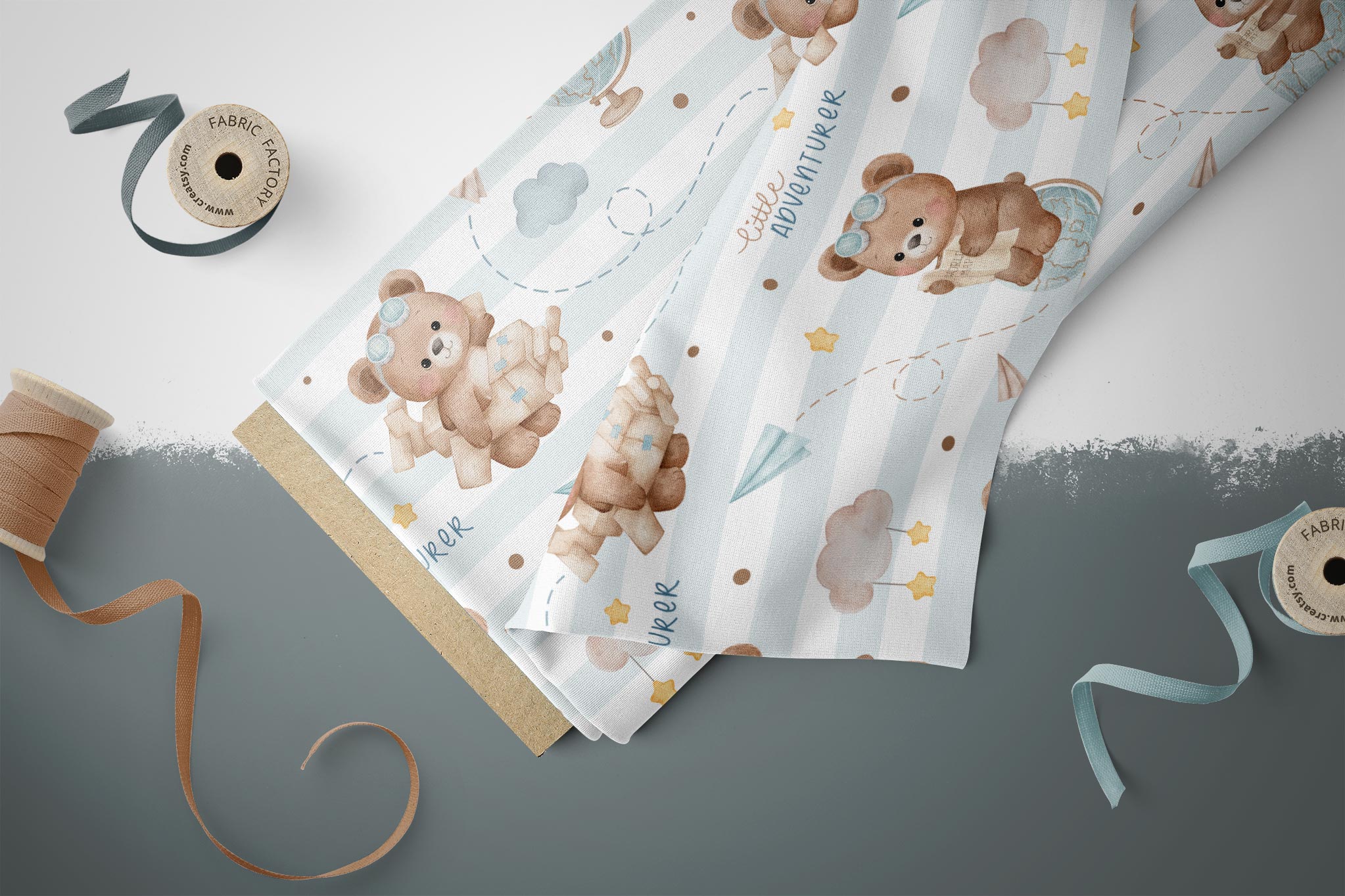 Design "Kleiner Weltentdeckbär" COLLECTION 0,5 m