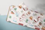 Lade das Bild in den Galerie-Viewer, Supersoft Premium BIO French Terry "Lora's Christmas" cotton groß 0,5 m
