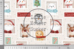 Lade das Bild in den Galerie-Viewer, Supersoft Premium BIO French Terry "Lora's Christmas" cotton groß 0,5 m
