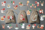 Lade das Bild in den Galerie-Viewer, Bügelbild &quot;Loras Adventskalender&quot; 24er Set Lager

