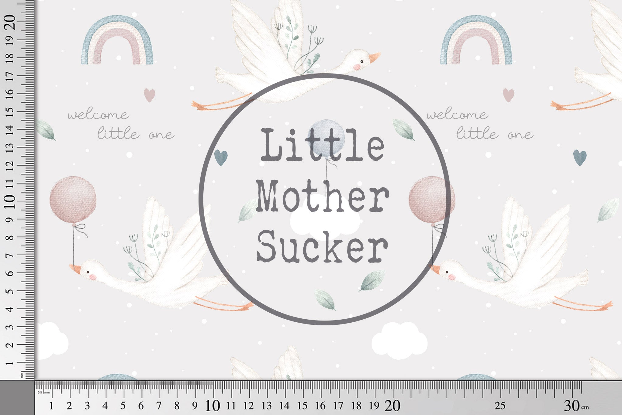 BIO French Terry "Welcome Little One" COLLECTION 0,5 m Lager