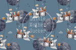 Lade das Bild in den Galerie-Viewer, Frottee Jersey "Reise zum Mond" 0,5 m
