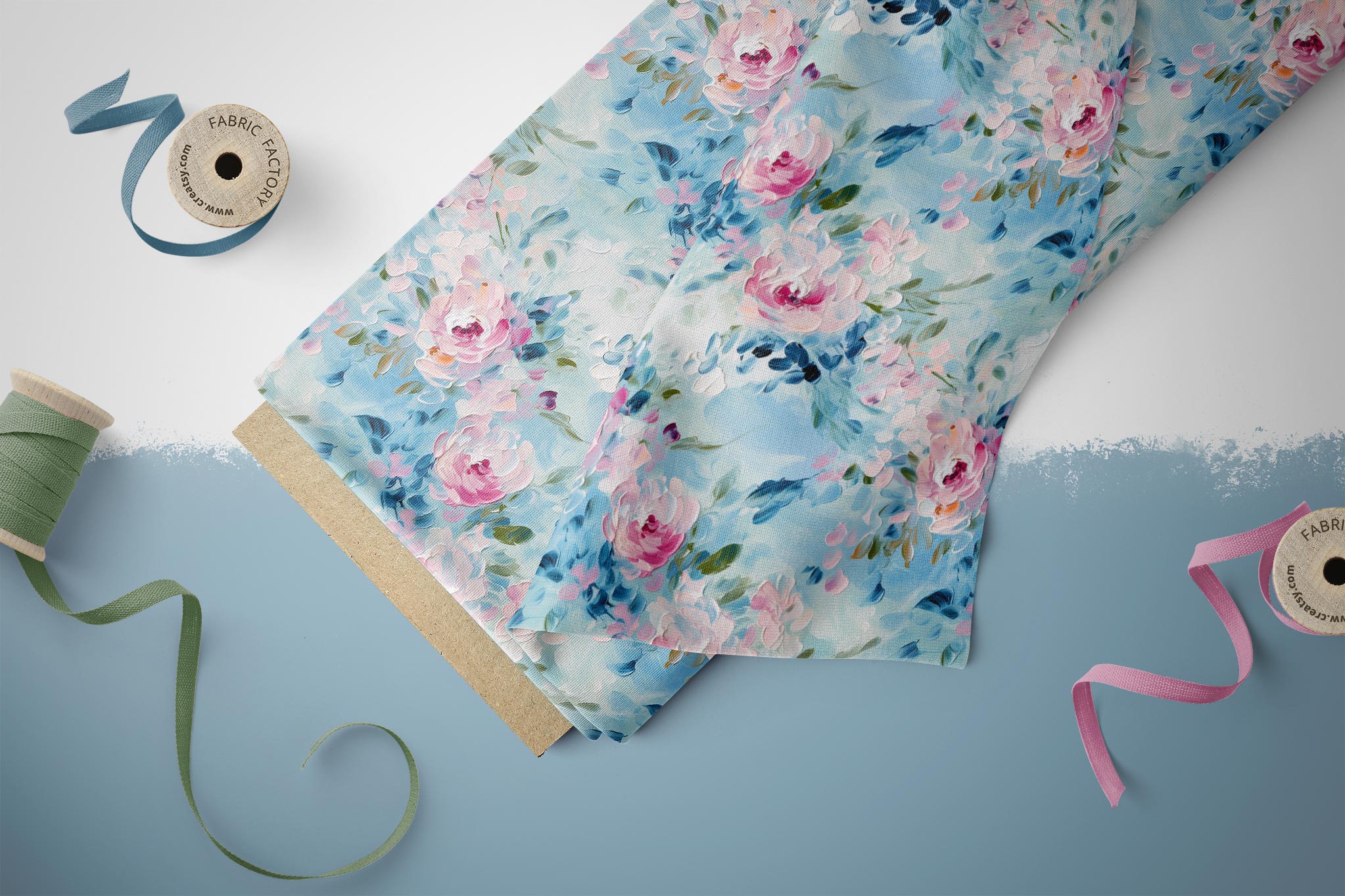 Frottee Jersey "Acrylic Flowers 2" 0,5 m