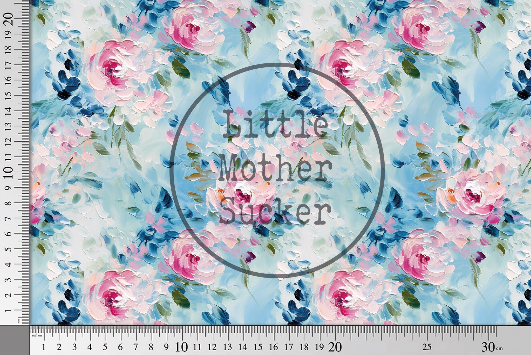 Frottee Jersey "Acrylic Flowers 2" 0,5 m