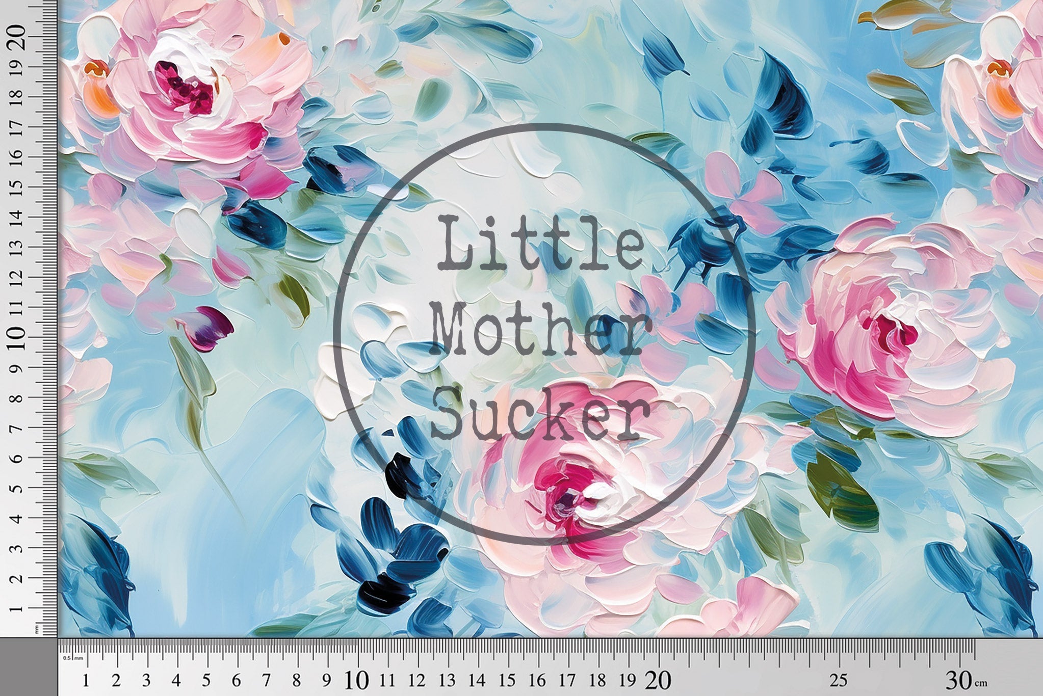 Frottee Jersey "Acrylic Flowers 2" 0,5 m