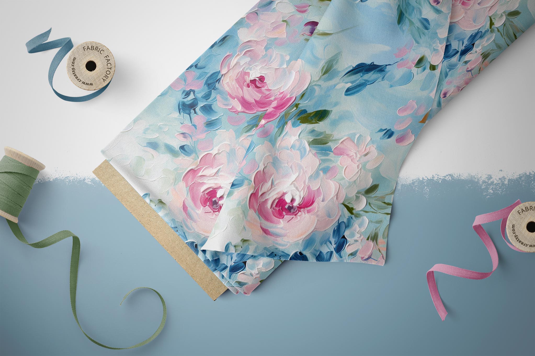 Frottee Jersey "Acrylic Flowers 2" 0,5 m