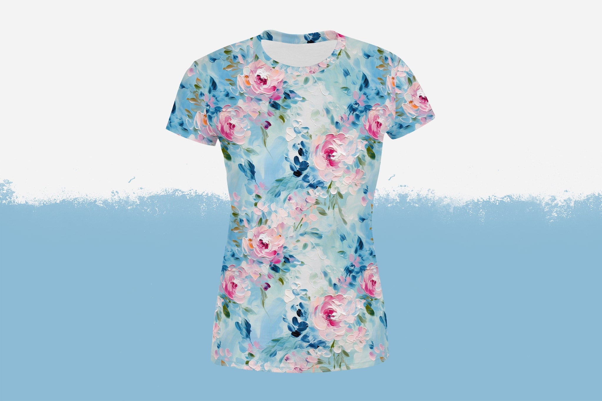 Frottee Jersey "Acrylic Flowers 2" 0,5 m