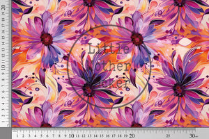 Lycra "Acrylic Flowers 3" 0,5 m