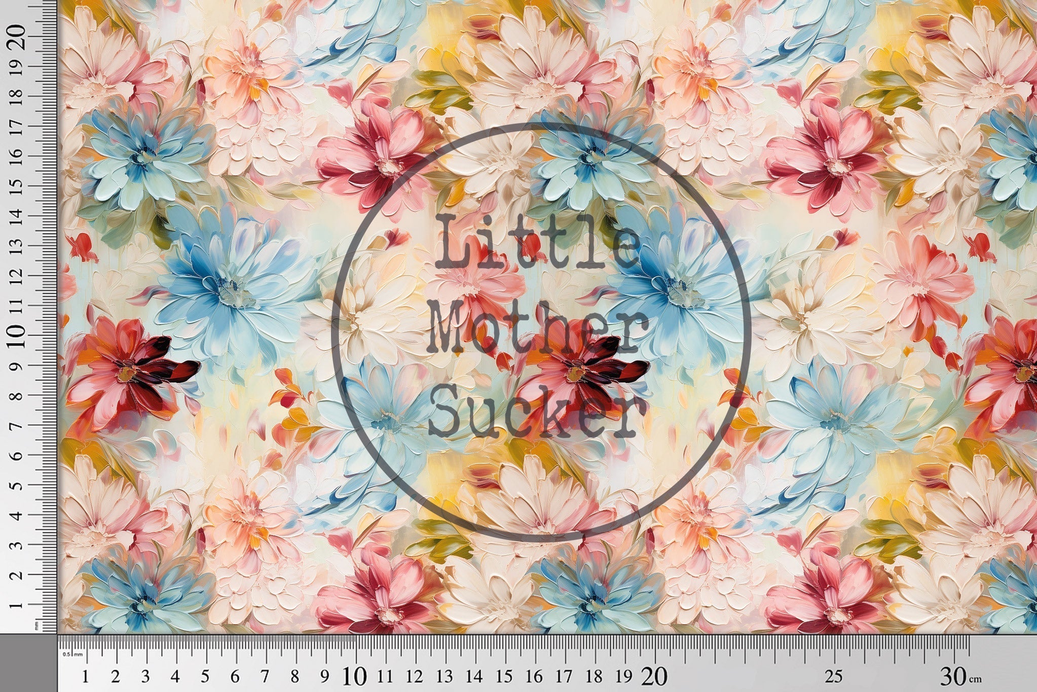 Lycra "Acrylic Flowers 4" 0,5 m
