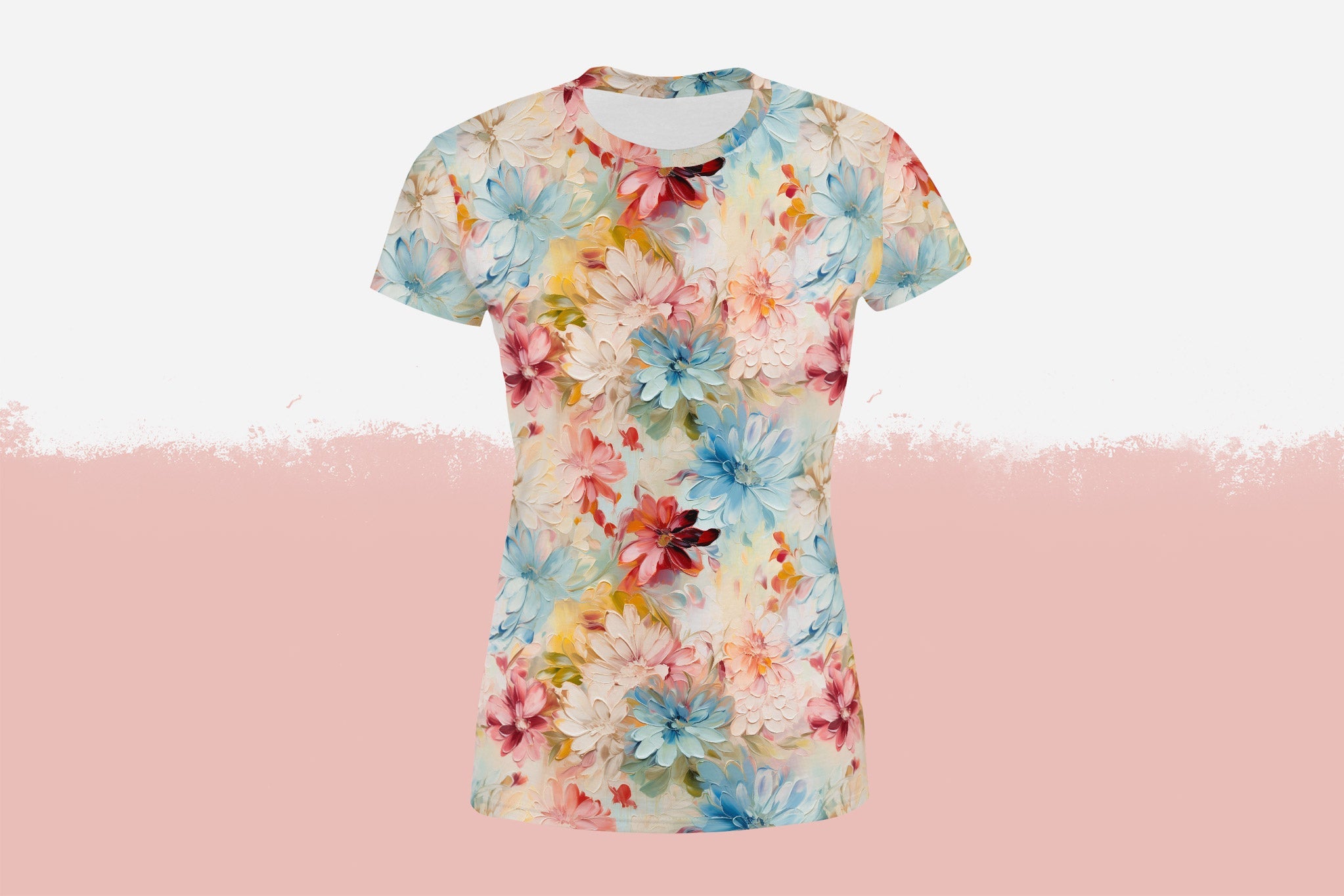 Frottee Jersey "Acrylic Flowers 4" 0,5 m