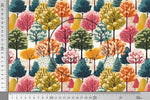 Lade das Bild in den Galerie-Viewer, Frottee Jersey "Colorful Trees" COLLECTION 0,5 m
