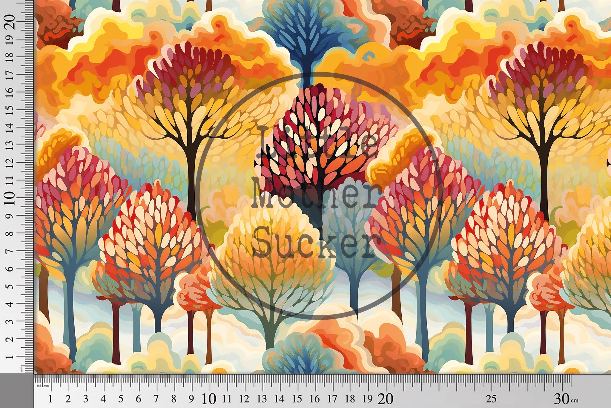 Lycra "Colorful Trees" COLLECTION 0,5 m