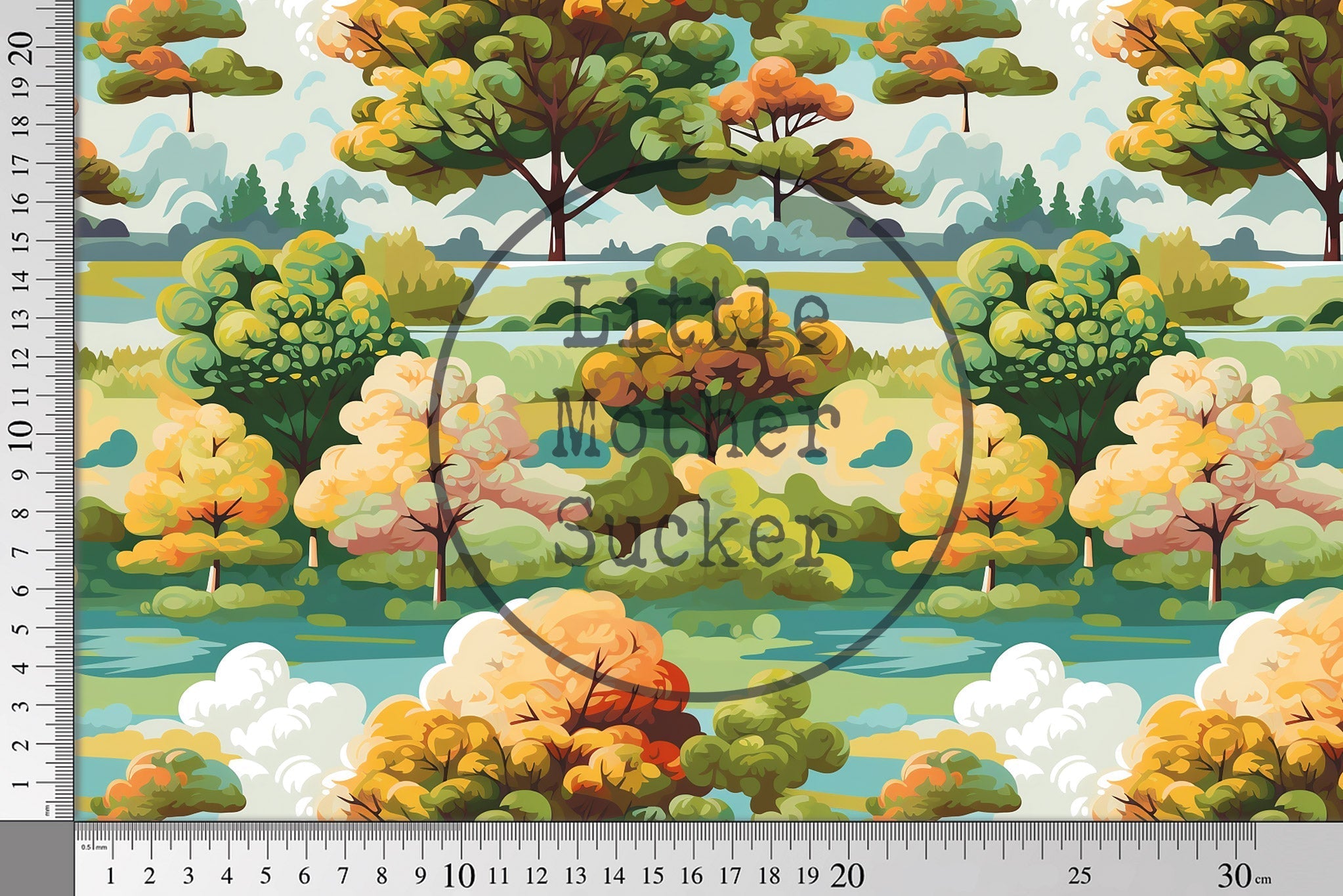 Lycra "Colorful Trees" COLLECTION 0,5 m