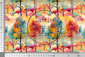 Lycra "Colorful Trees" COLLECTION 0,5 m
