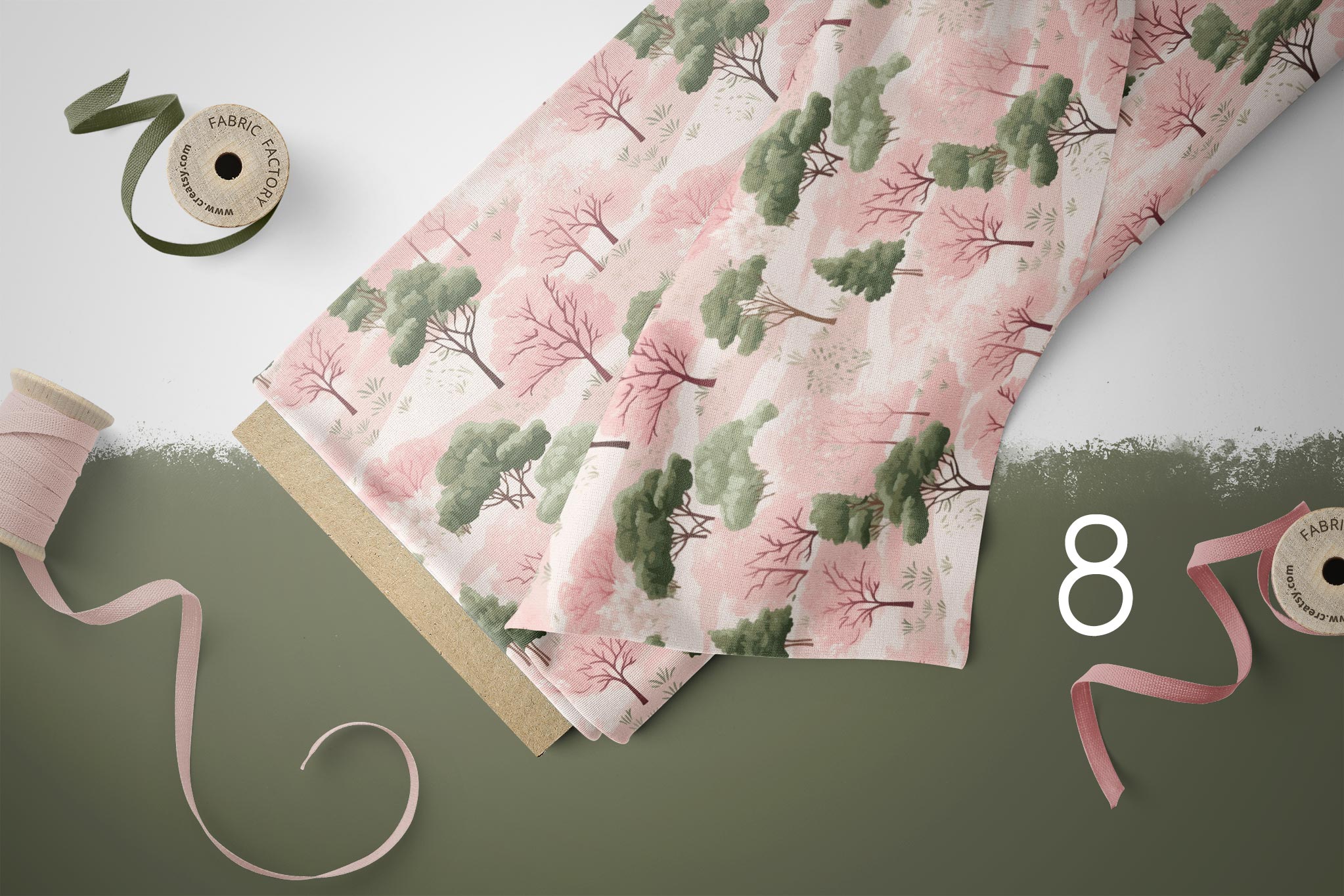 Lycra "Colorful Trees" COLLECTION 0,5 m