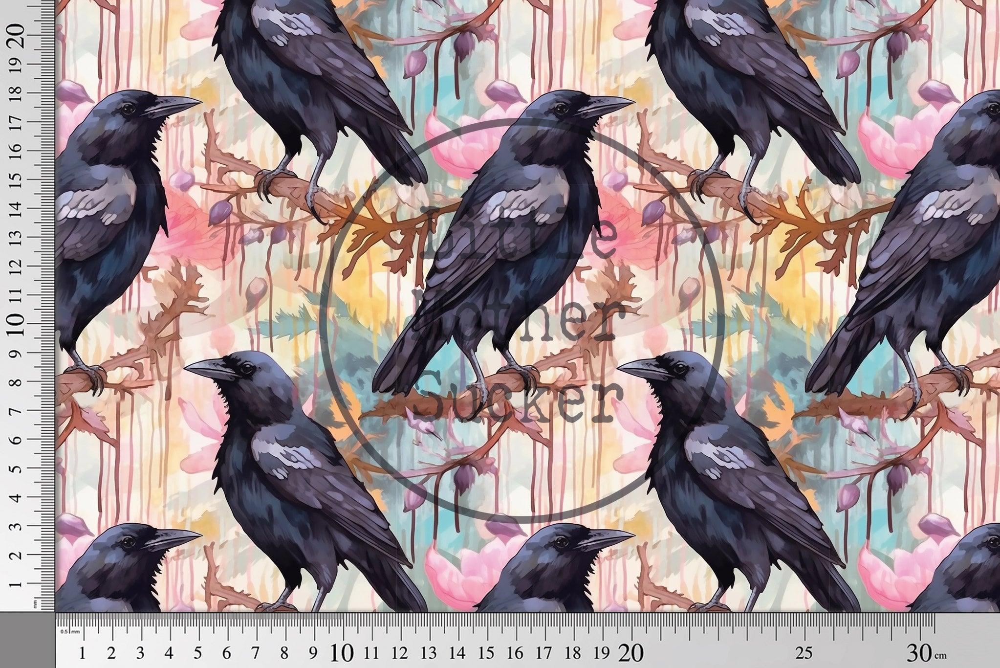 Design "Floral Raven" COLLECTION 0,5 m