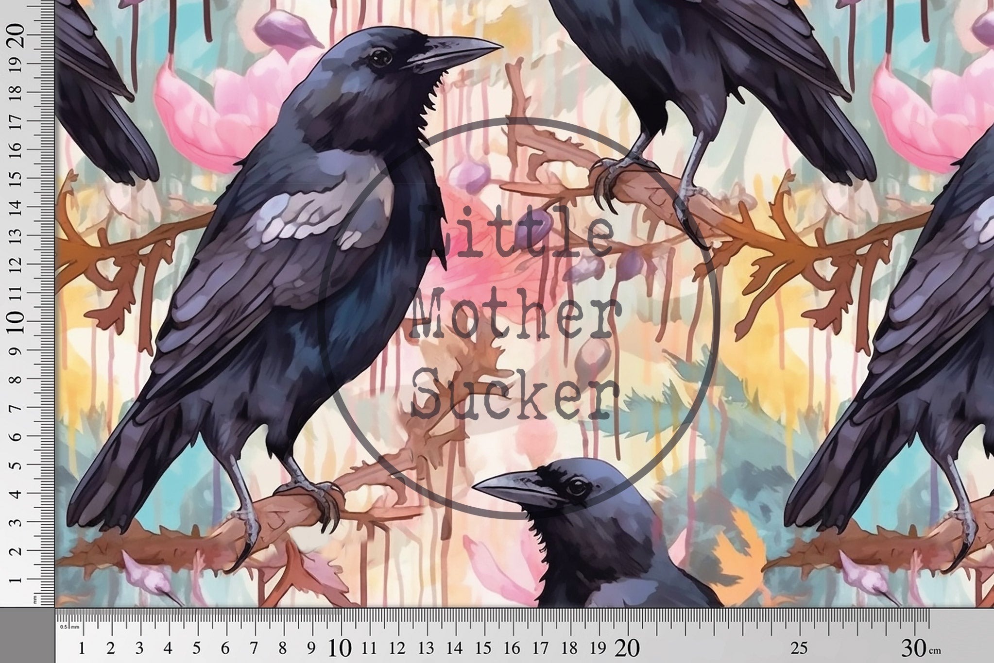 Design "Floral Raven" COLLECTION 0,5 m