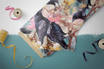 Lade das Bild in den Galerie-Viewer, BIO Jersey &quot;Floral Raven&quot; groß 0,5 m
