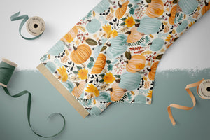 Design "Kürbispracht" blue 0,5 m