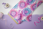 Lade das Bild in den Galerie-Viewer, Frottee Jersey "Mandala" amethyst COLLECTION 0,5 m
