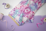 Lade das Bild in den Galerie-Viewer, Frottee Jersey "Mandala" amethyst COLLECTION 0,5 m
