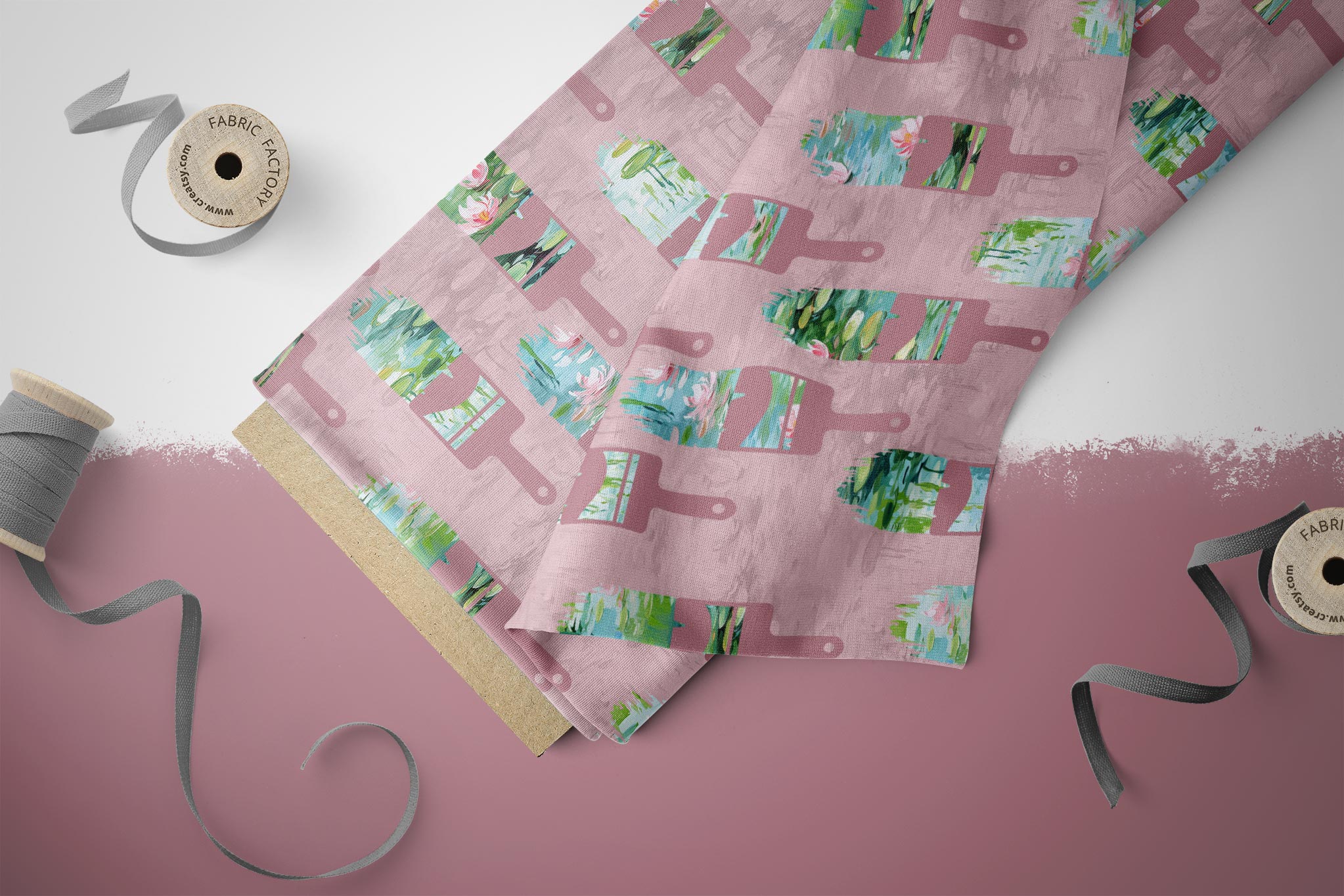 Design "Monets Seerosenteich" Brush 0,5 m