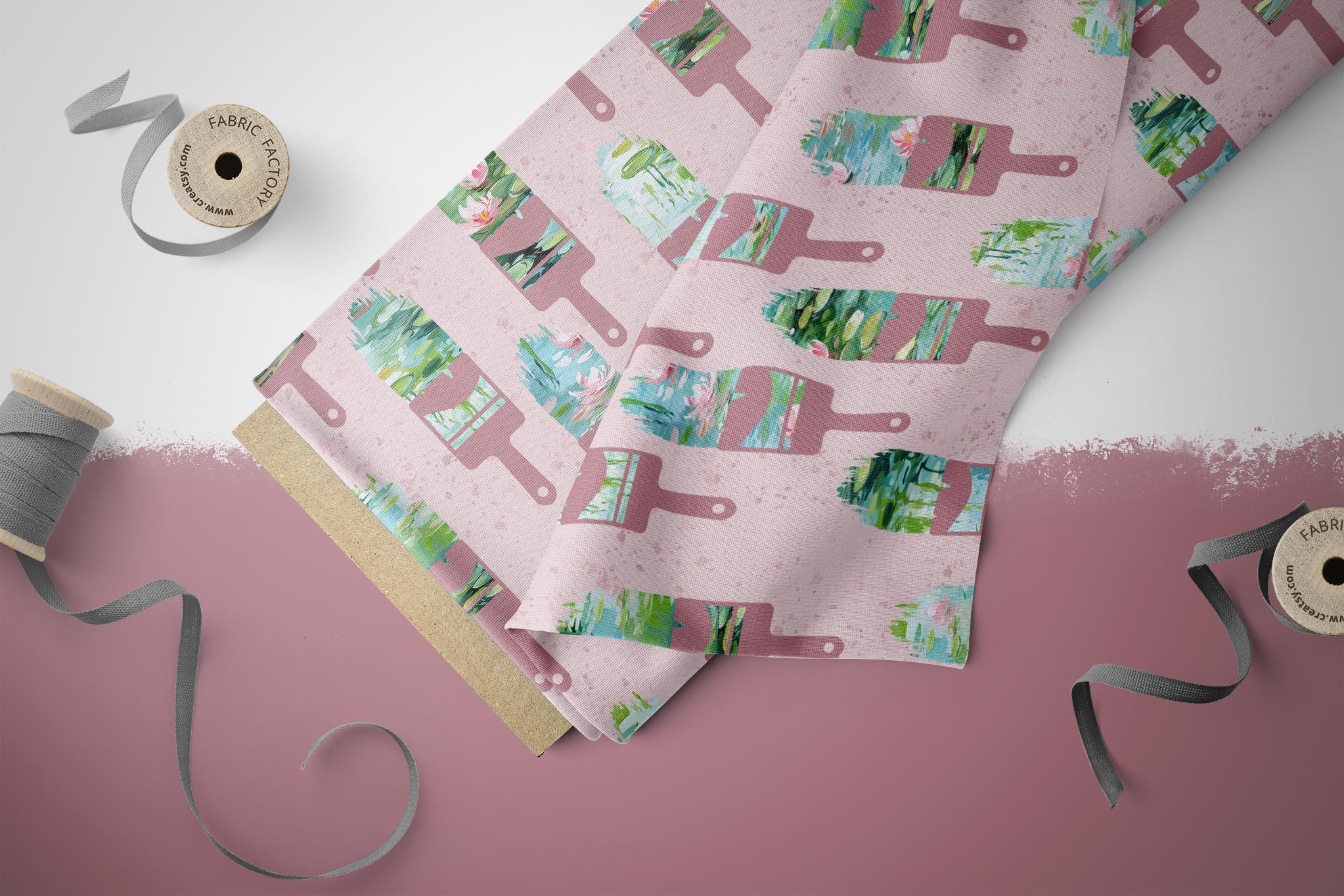 Design "Monets Seerosenteich" Brush 0,5 m