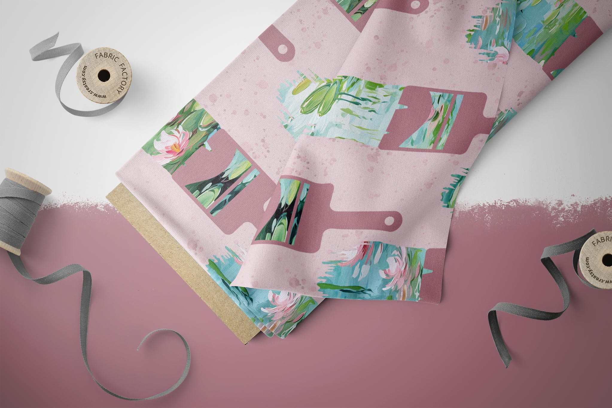 Design "Monets Seerosenteich" Brush 0,5 m