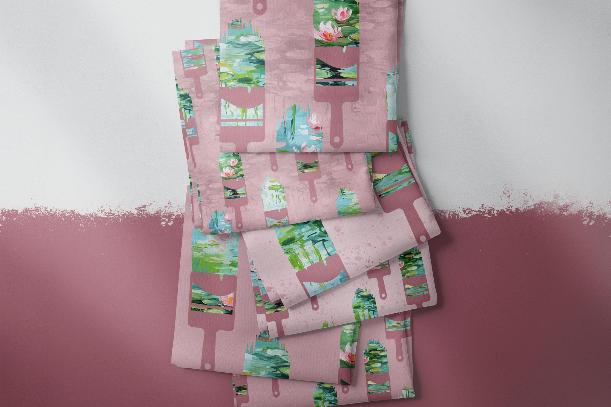 Design "Monets Seerosenteich" Brush 0,5 m