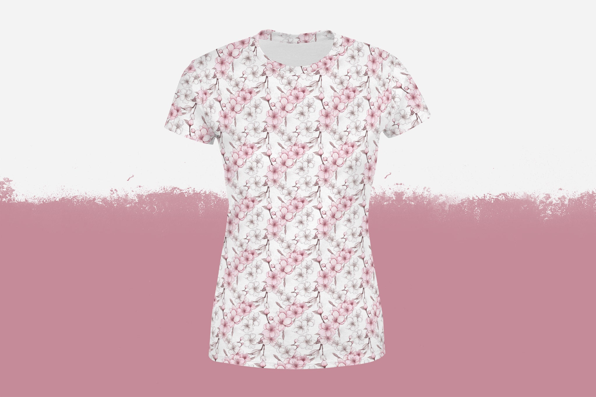 Shirt Damen "Sakura Blossoms" klein