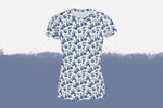 Lade das Bild in den Galerie-Viewer, Frottee Jersey &quot;Sketched Blueberries&quot; COLLECTION 0,5 m
