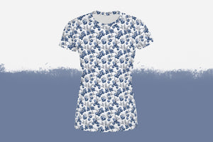 Frottee Jersey "Sketched Blueberries" COLLECTION 0,5 m