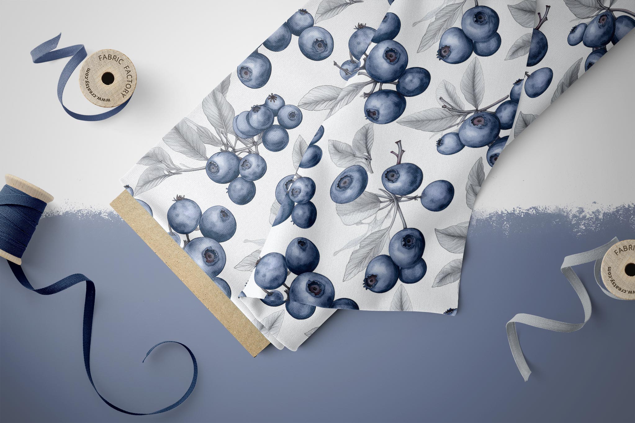 Design "Sketched Blueberries" COLLECTION 0,5 m