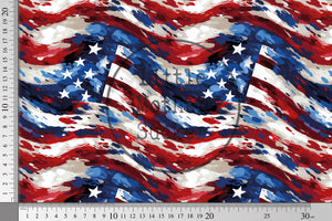 Lycra "Stars and Stripes" 0,5 m Lager