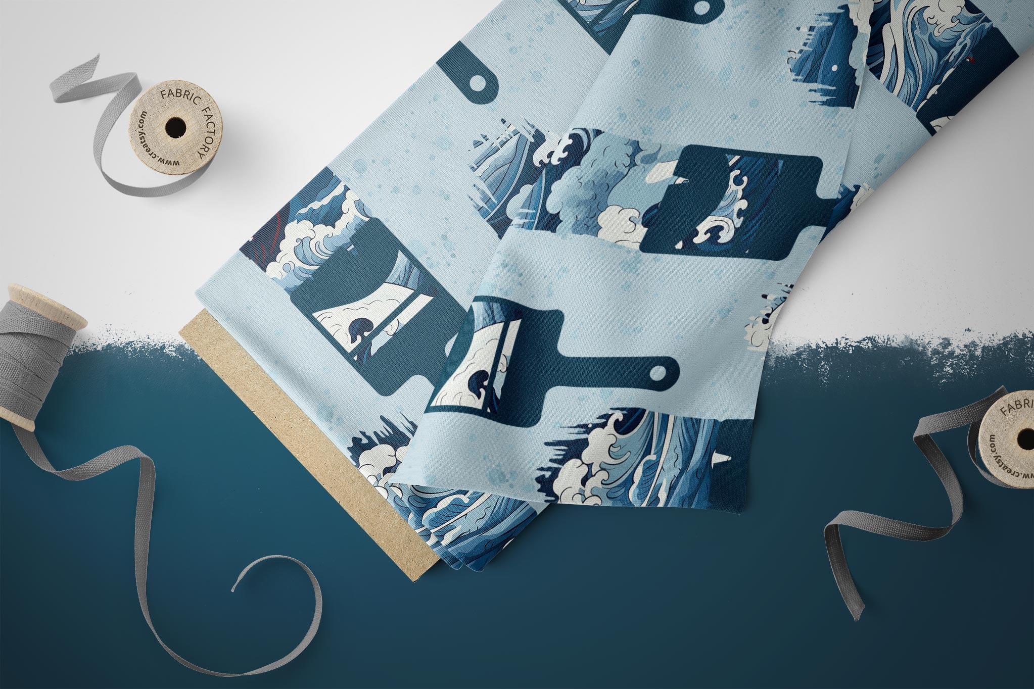 Design "The Great Wave" Brush 0,5 m