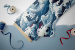 Lade das Bild in den Galerie-Viewer, Premium BIO Jersey &quot;The Great Wave&quot; groß 0,5 m
