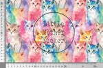 Lade das Bild in den Galerie-Viewer, Frottee Jersey "Watercolor Kitties" 0,5 m
